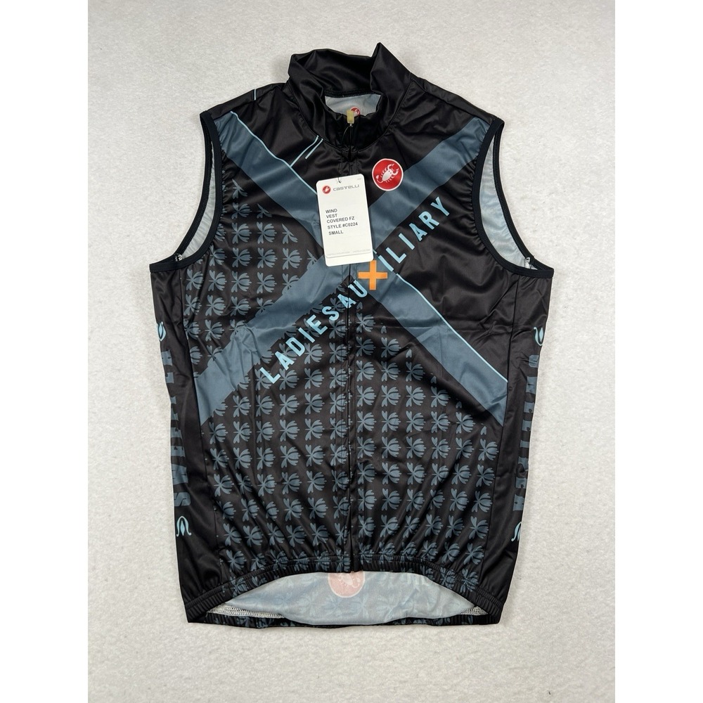 Castelli Team Kit Wind Best‎ Covered Full Zip Size Small NWT